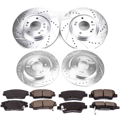 PowerStop Front & Rear Z23 Evolution Sport Brake Kit | Kia Sportage (17-18) (K8010)