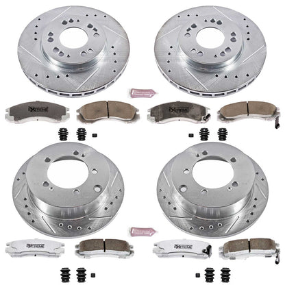 PowerStop Front & Rear Z26 Street Warrior Brake Kit | Eagle Talon (95-97) (K802-26)