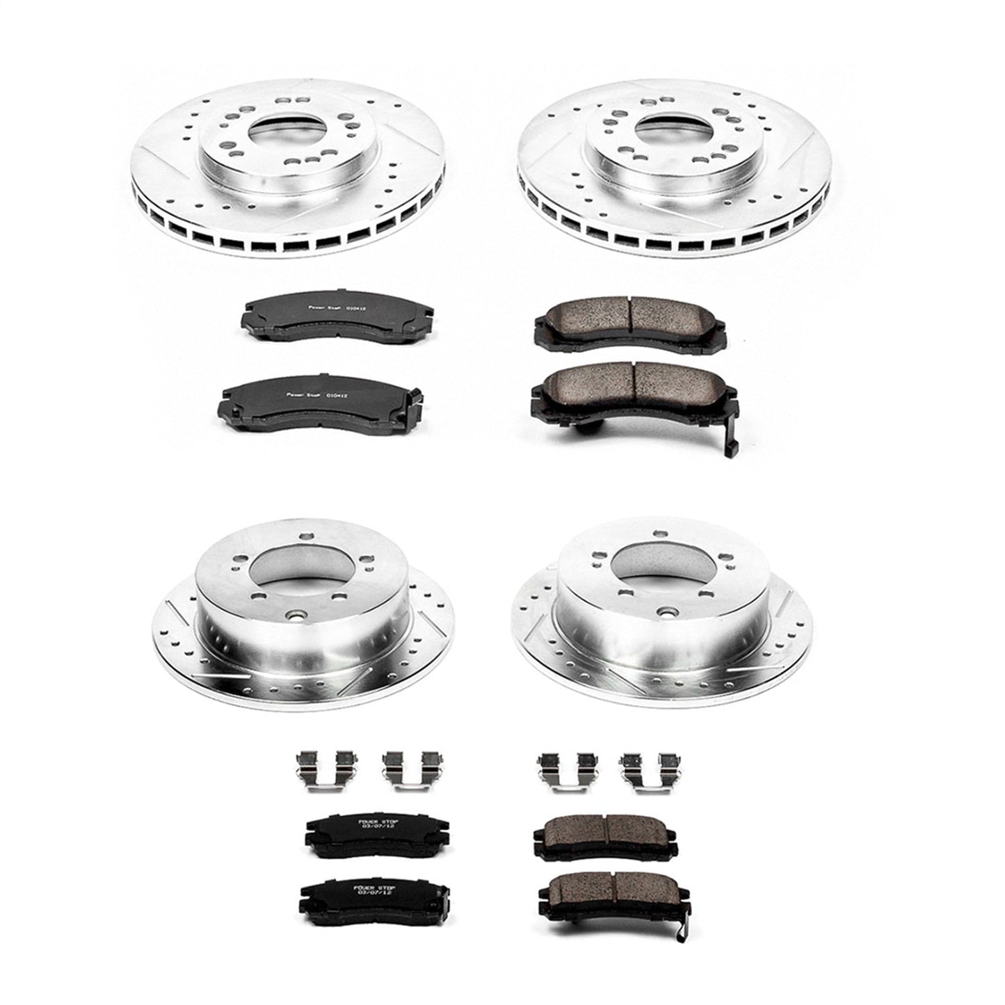 PowerStop Front & Rear Z23 Evolution Sport Brake Kit | Eagle Talon (95-97) (K802)
