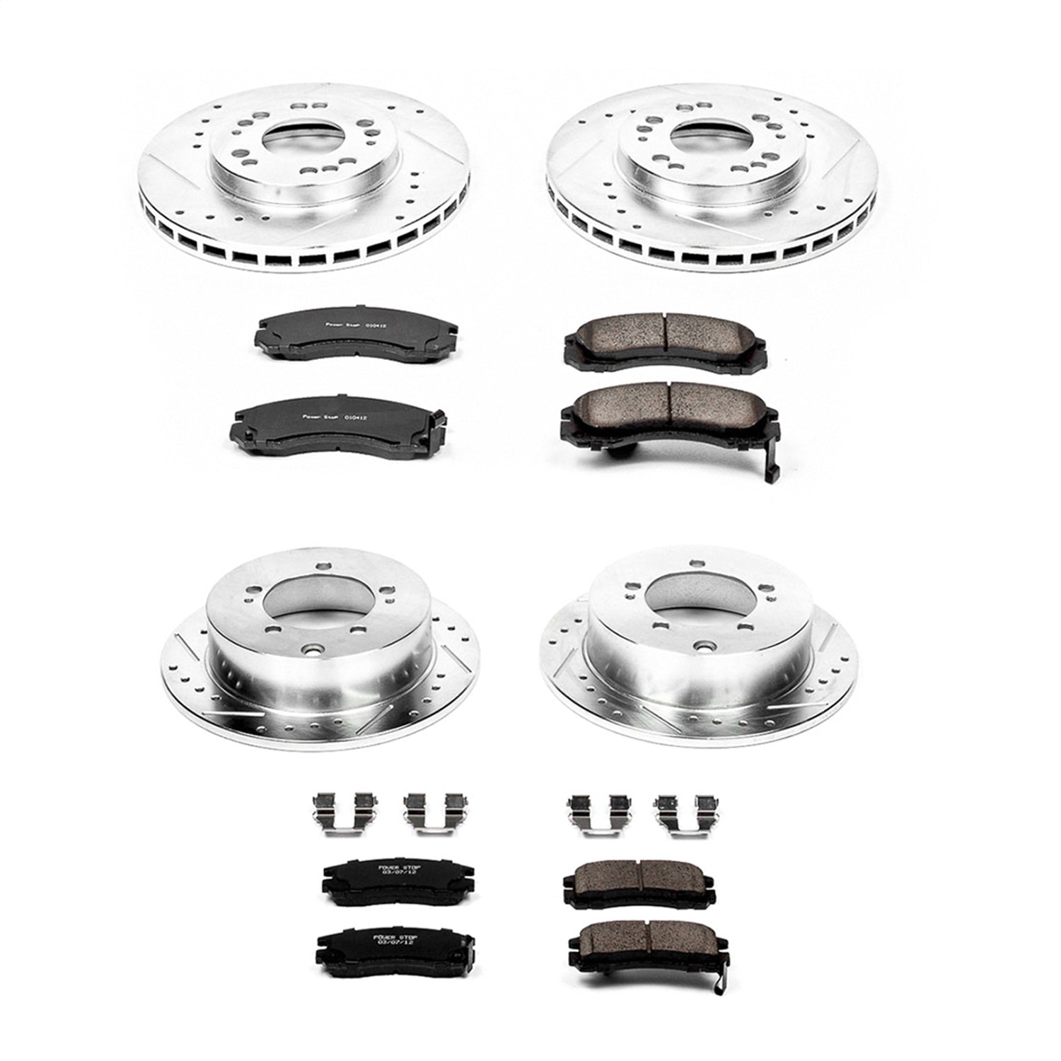 PowerStop Front & Rear Z23 Evolution Sport Brake Kit | Eagle Talon (95-97) (K802)