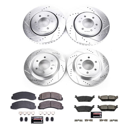 PowerStop Front & Rear Z23 Evolution Sport Brake Kit | Ford Expedition (18) (K8026)