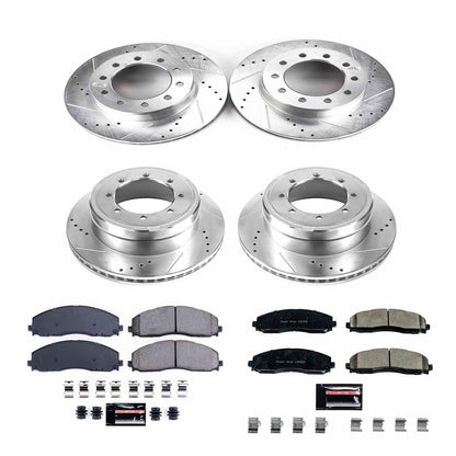 PowerStop Front & Rear Z23 Evolution Brake Kit | Ford F-350 Super Duty (16) (K8027)