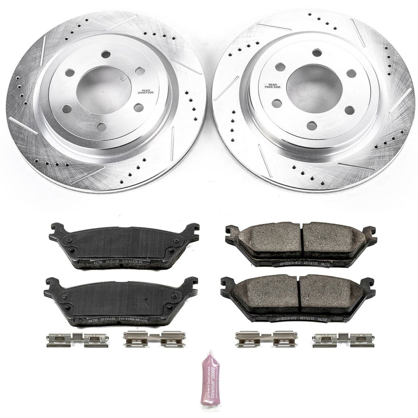 PowerStop Rear Z23 Evolution Sport Brake Kit | Ford Expedition (18) (K8030)
