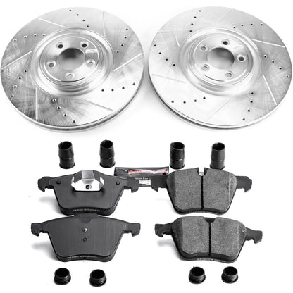 PowerStop Front Z23 Evolution Brake Kit | Jaguar XJ (18) (K8039)