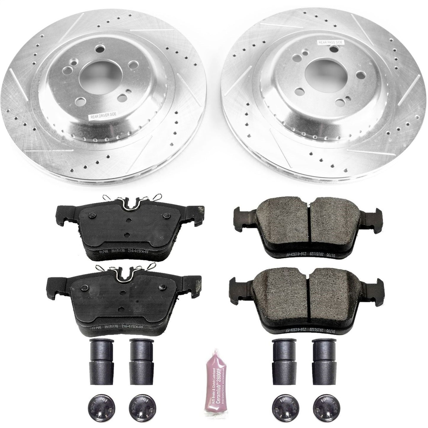PowerStop Rear Z23 Evolution Sport Brake Kit | Mercedes-Benz C350e (18) (K8047)