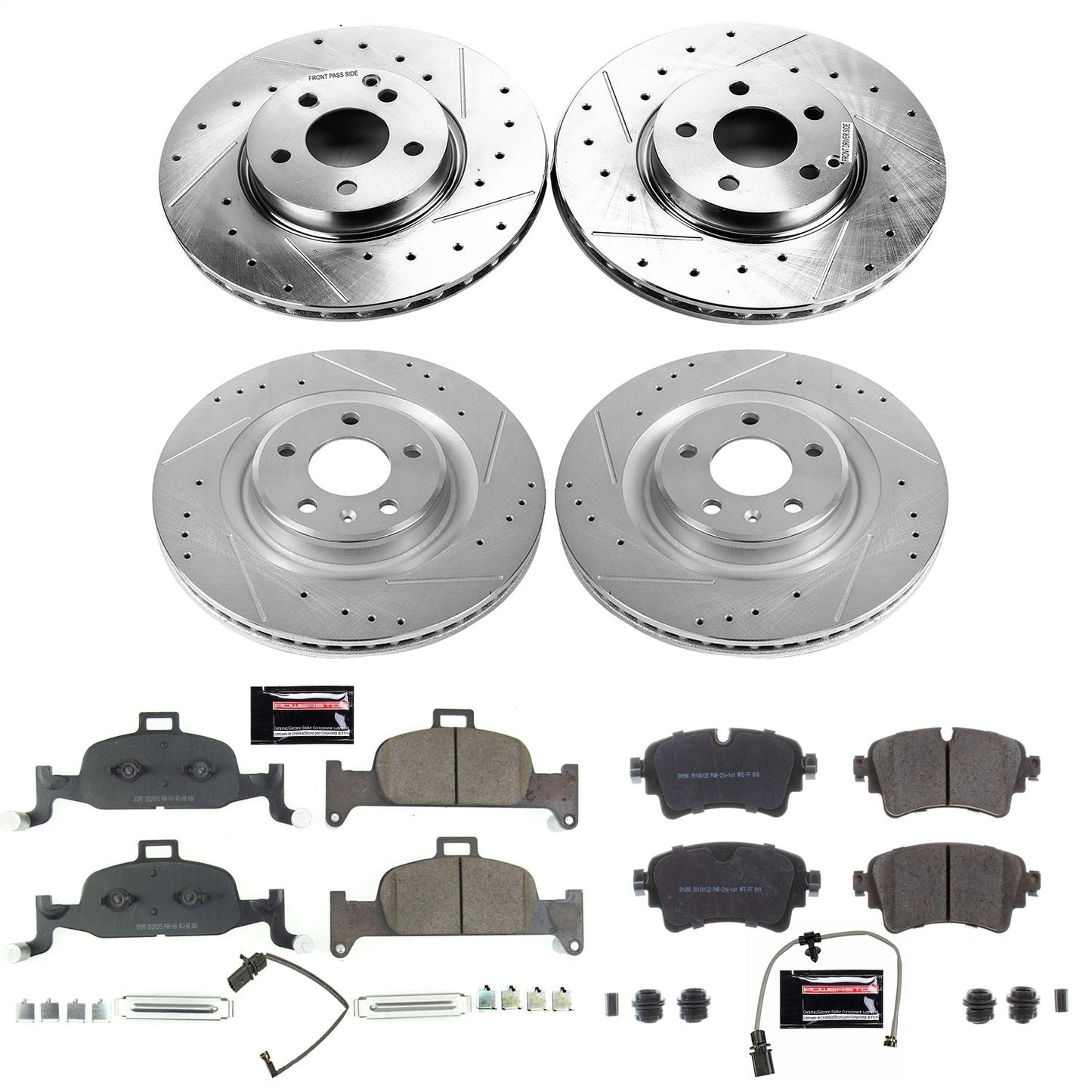 PowerStop Front & Rear Z23 Evolution Sport Brake Kit | Audi Q5 (18) (K8053)