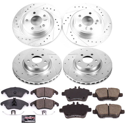 PowerStop Front & Rear Z23 Evolution Sport Brake Kit | Mercedes-Benz SLC300 (18) (K8056)