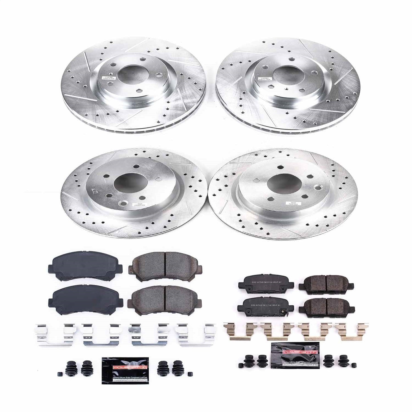PowerStop Front & Rear Z23 Evolution Sport Brake Kit | Nissan Maxima (18) (K8059)