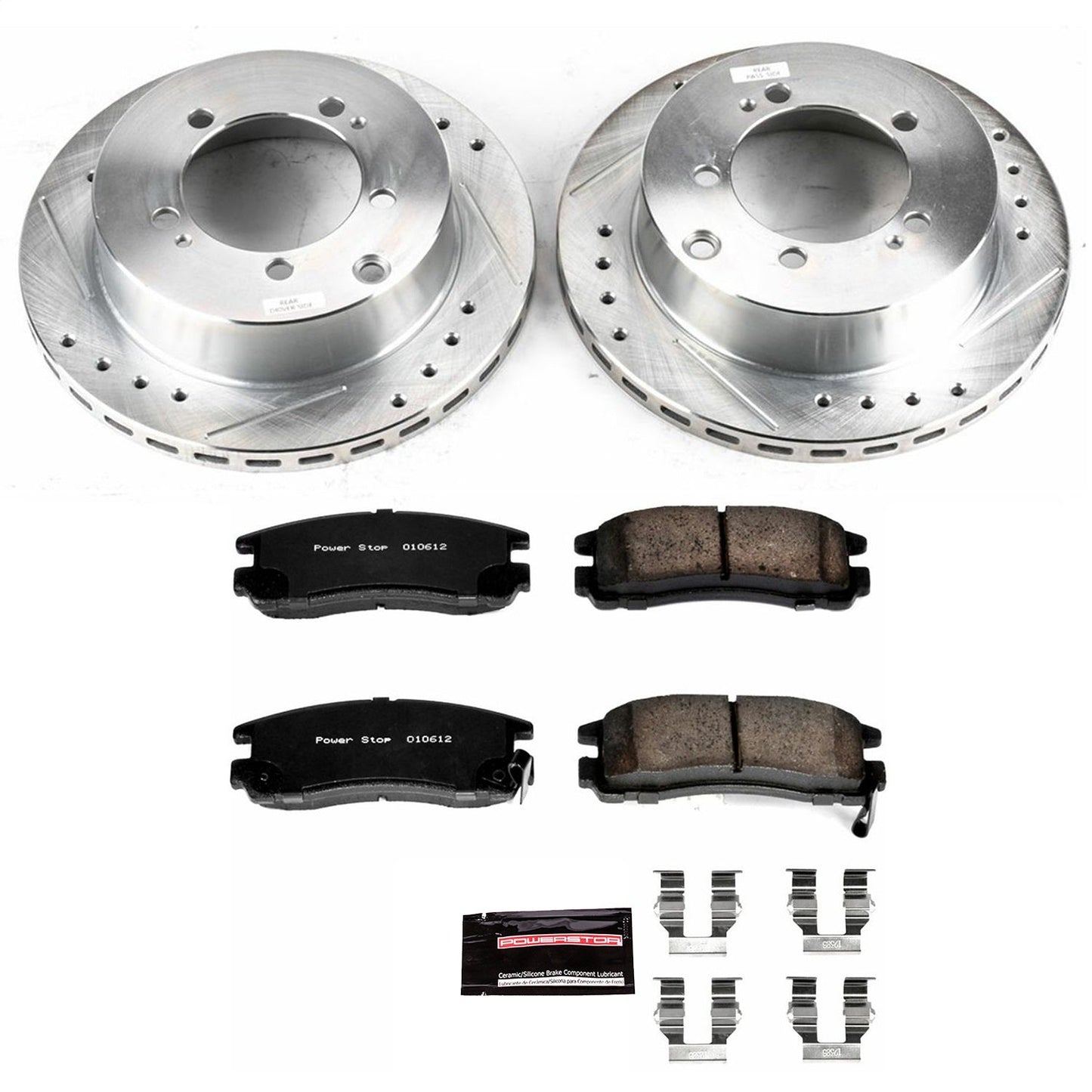 PowerStop Rear Z23 Evolution Sport Brake Kit | Dodge Stealth (91-96) (K806)