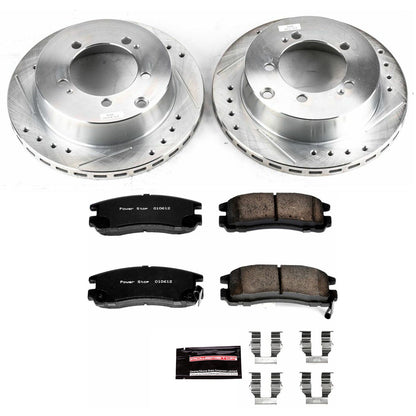 PowerStop Rear Z23 Evolution Sport Brake Kit | Dodge Stealth (91-96) (K806)