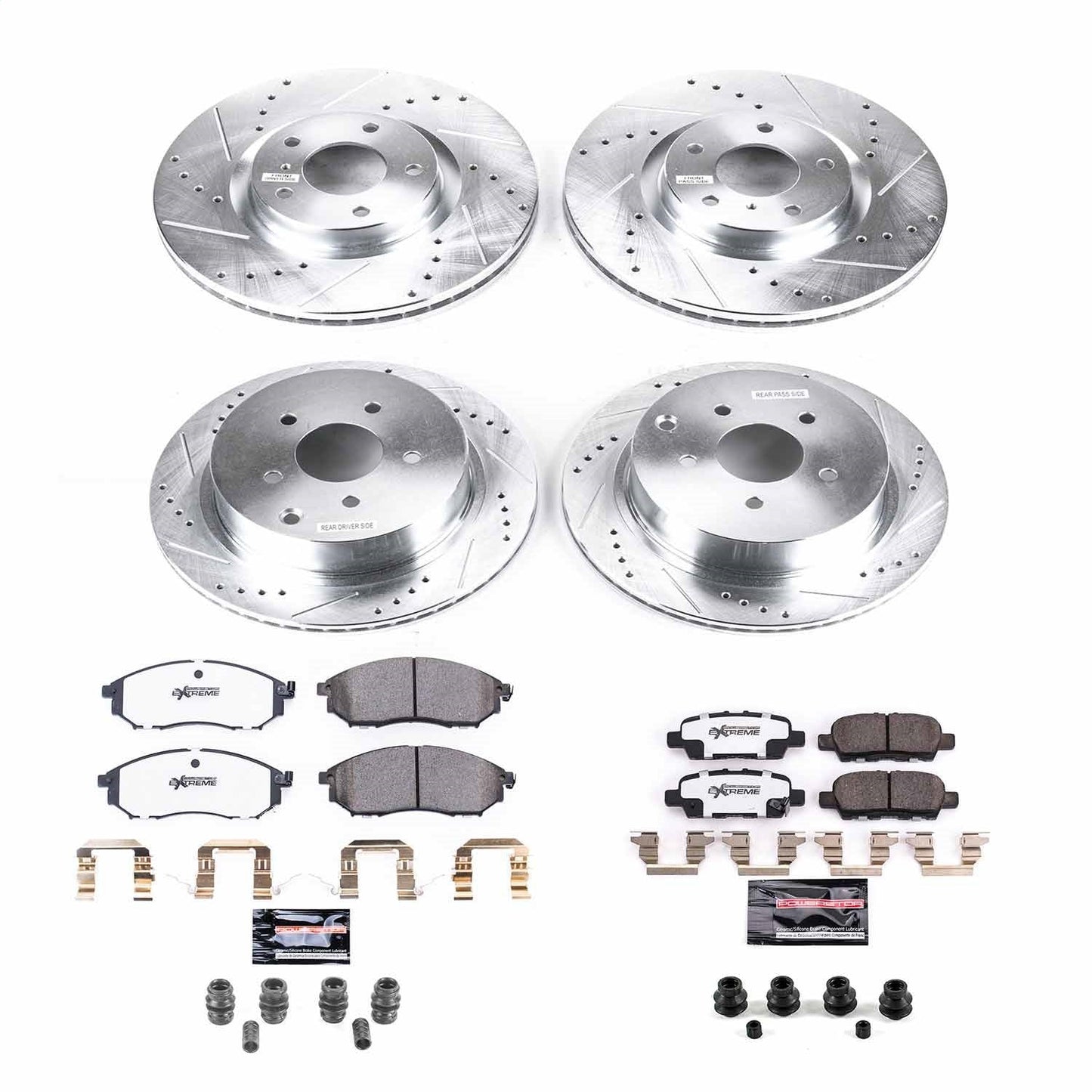PowerStop Front & Rear Z26 Street Warrior Brake Kit | Infiniti Q70 (18-19) (K8061-26)