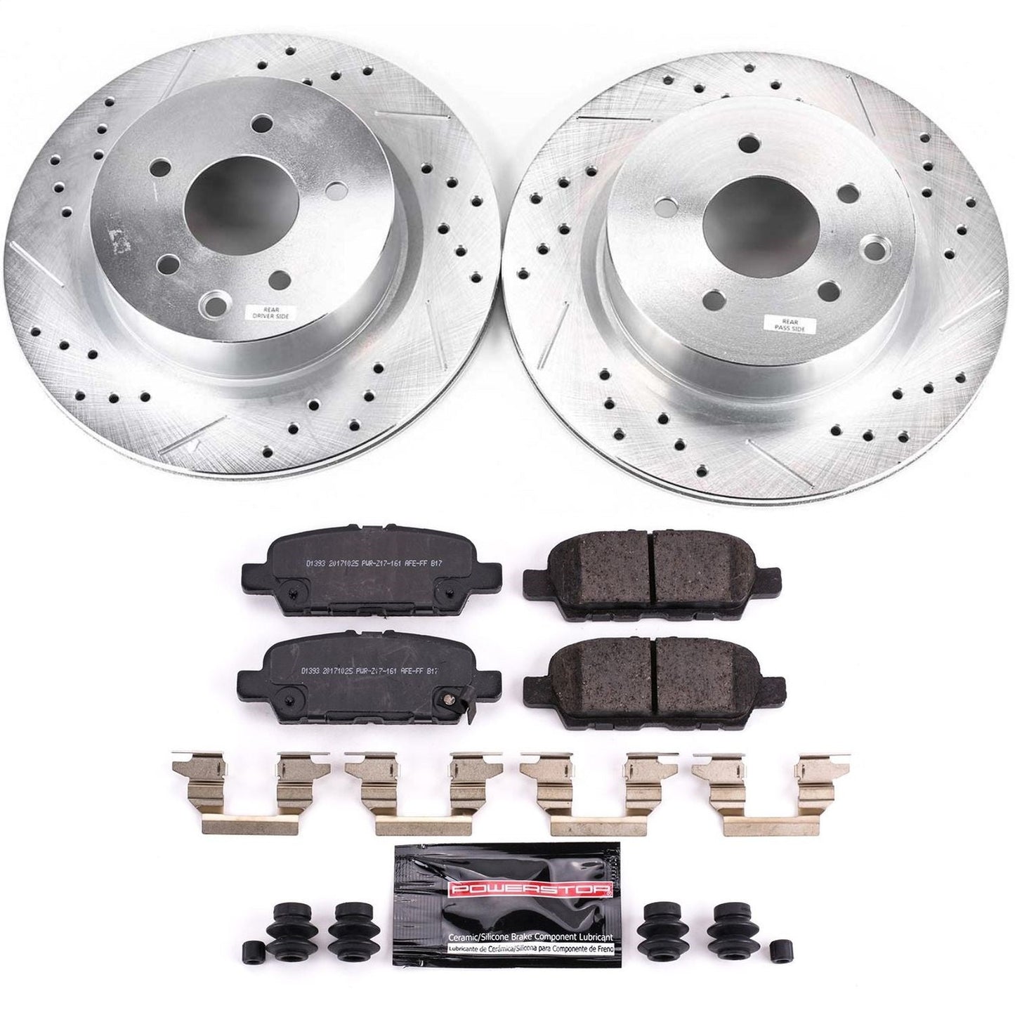 PowerStop Z23 Evolution Sport Rear Brake Kit | Nissan 370Z (18-19) (K8062)