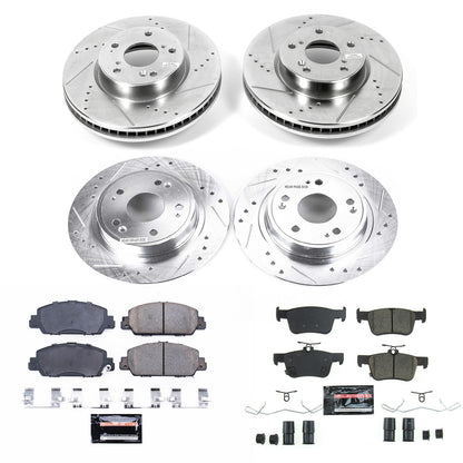 PowerStop Front & Rear Z23 Evolution Sport Brake Kit | Honda Accord (18-19) (K8066)