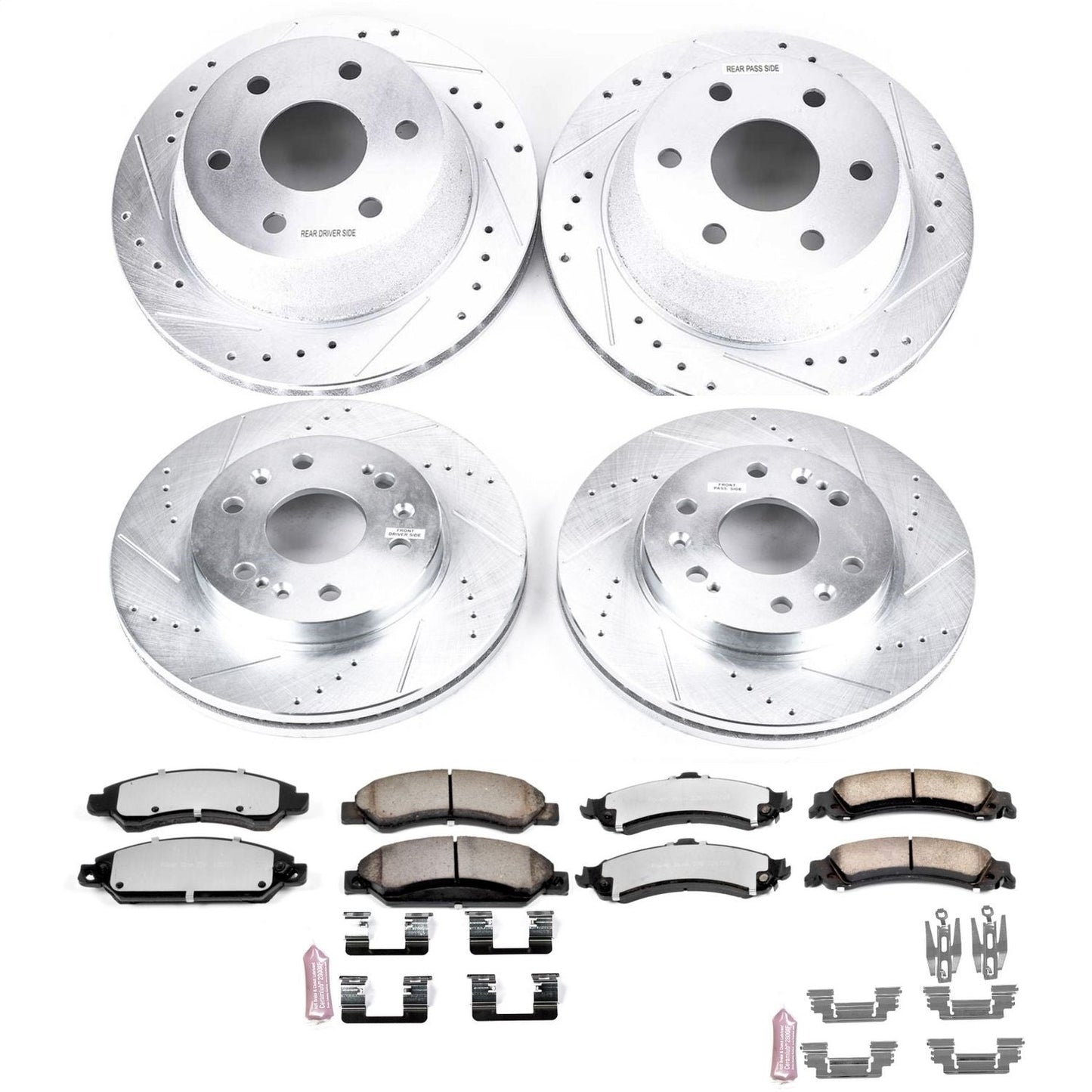 PowerStop Front & Rear Z36 Truck & Tow Brake Kit | GMC Sierra 1500 (05-06) (K8071-36)