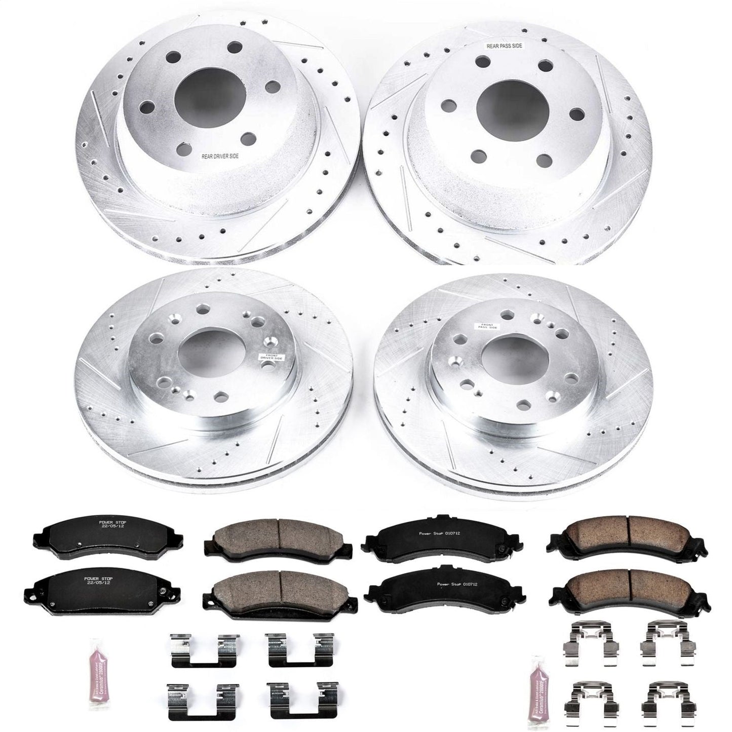 PowerStop Front & Rear Z23 Evolution Sport Brake Kit | GMC Sierra 1500 (05-06) (K8071)