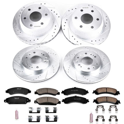 PowerStop Front & Rear Z23 Evolution Sport Brake Kit | GMC Sierra 1500 (05-06) (K8071)