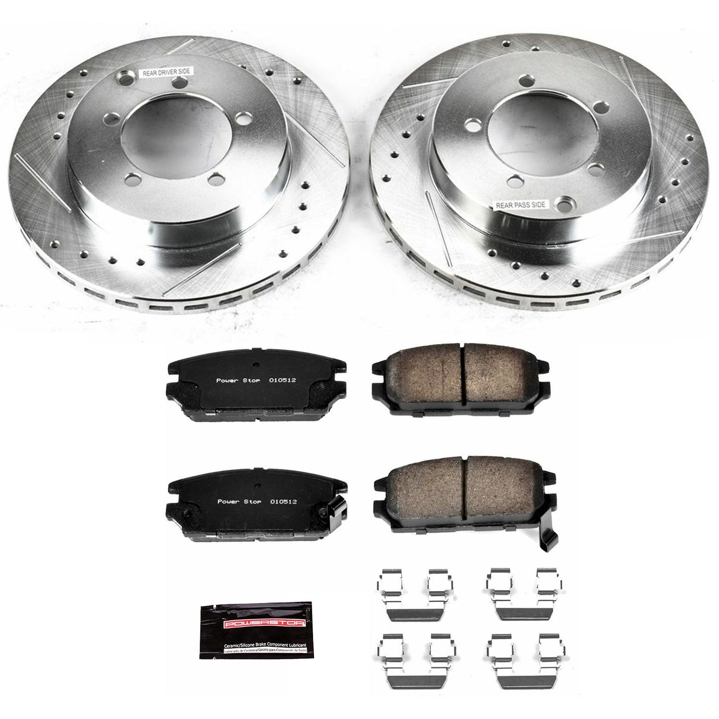 PowerStop Rear Z23 Evolution Sport Brake Kit | Dodge Stealth (91-93) (K808)