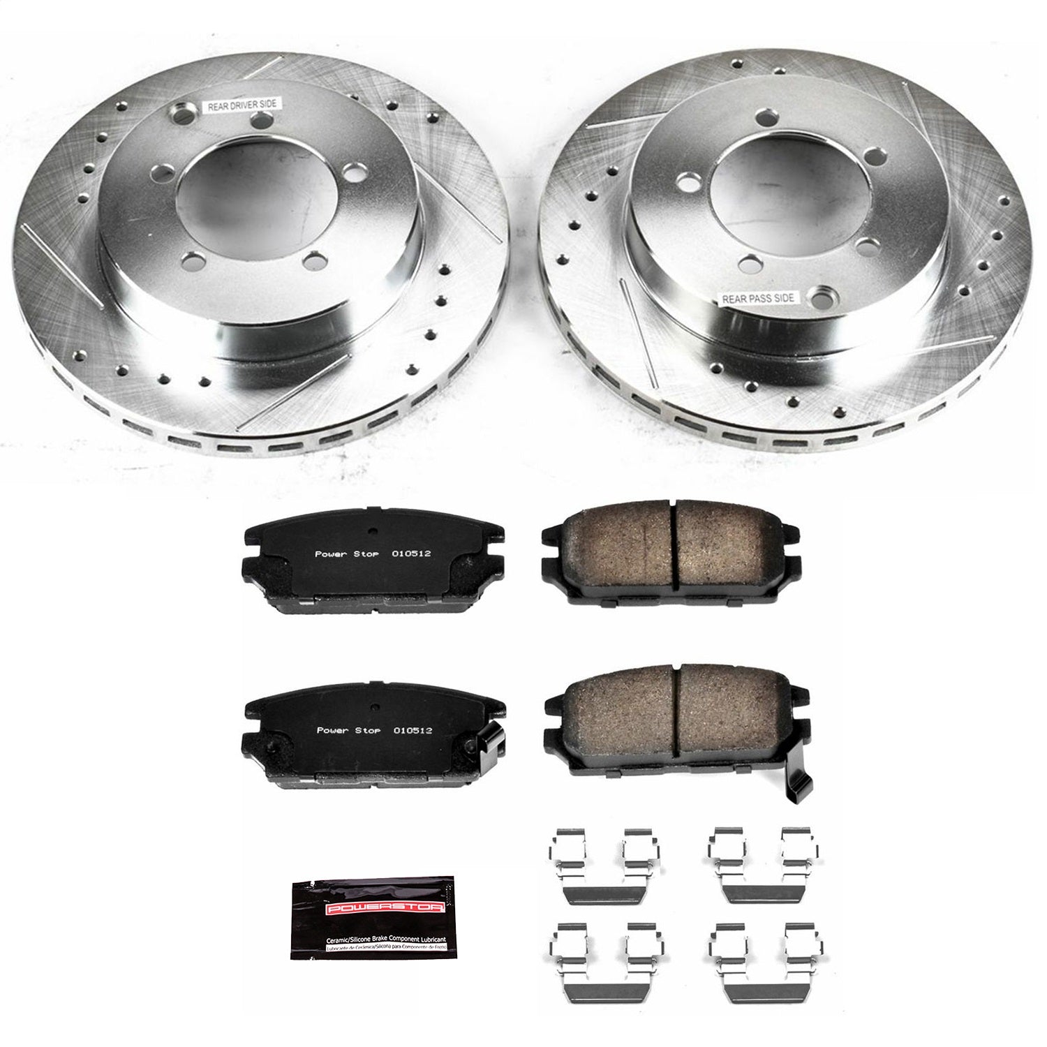 PowerStop Rear Z23 Evolution Sport Brake Kit | Dodge Stealth (91-93) (K808)
