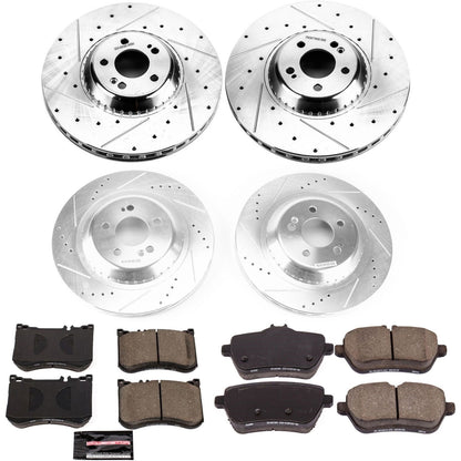 PowerStop Front & Rear Z23 Evolution Sport Brake Kit | Mercedes-Benz S550e (15-17) (K8102)