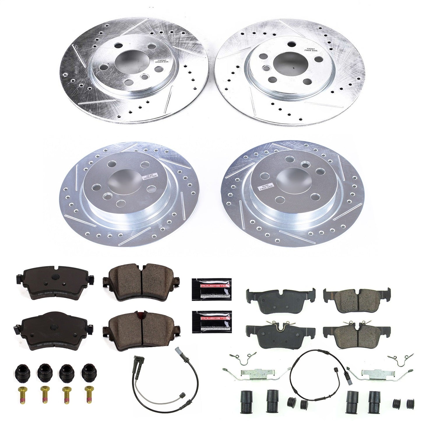PowerStop Front & Rear Z23 Evolution Sport Brake Kit | Mini Cooper Clubman (16-18) (K8105)