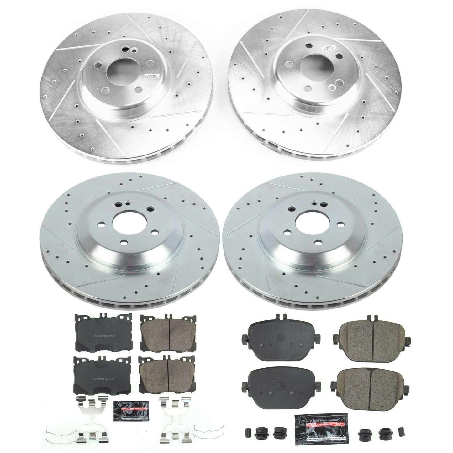 PowerStop Front & Rear Z23 Evolution Sport Brake Kit | Mercedes-Benz E43 AMG (17-18) (K8106)