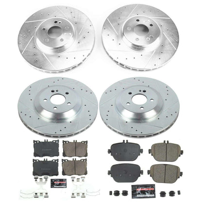 PowerStop Front & Rear Z23 Evolution Sport Brake Kit | Mercedes-Benz E43 AMG (17-18) (K8106)