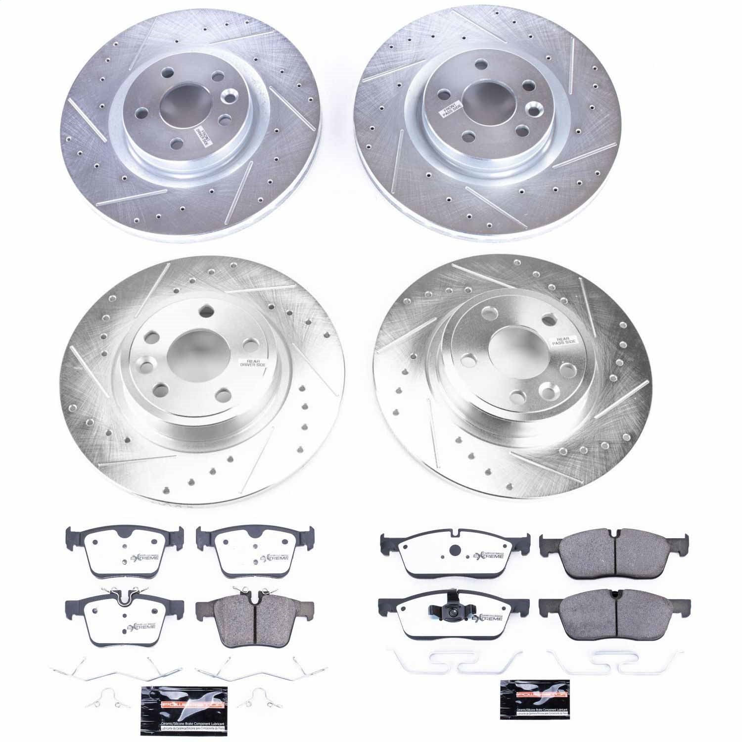 PowerStop Front & Rear Z36 Truck & Tow Brake Kit | Jaguar E-Pace (18) (K8108-36)