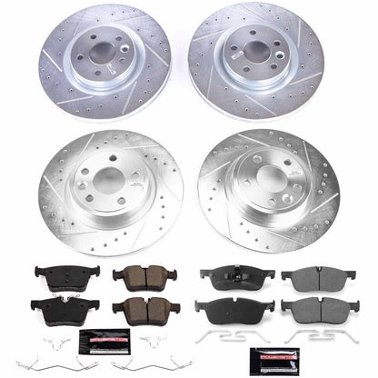 PowerStop Front & Rear Z23 Evolution Sport Brake Kit | Jaguar E-Pace (18) (K8108)