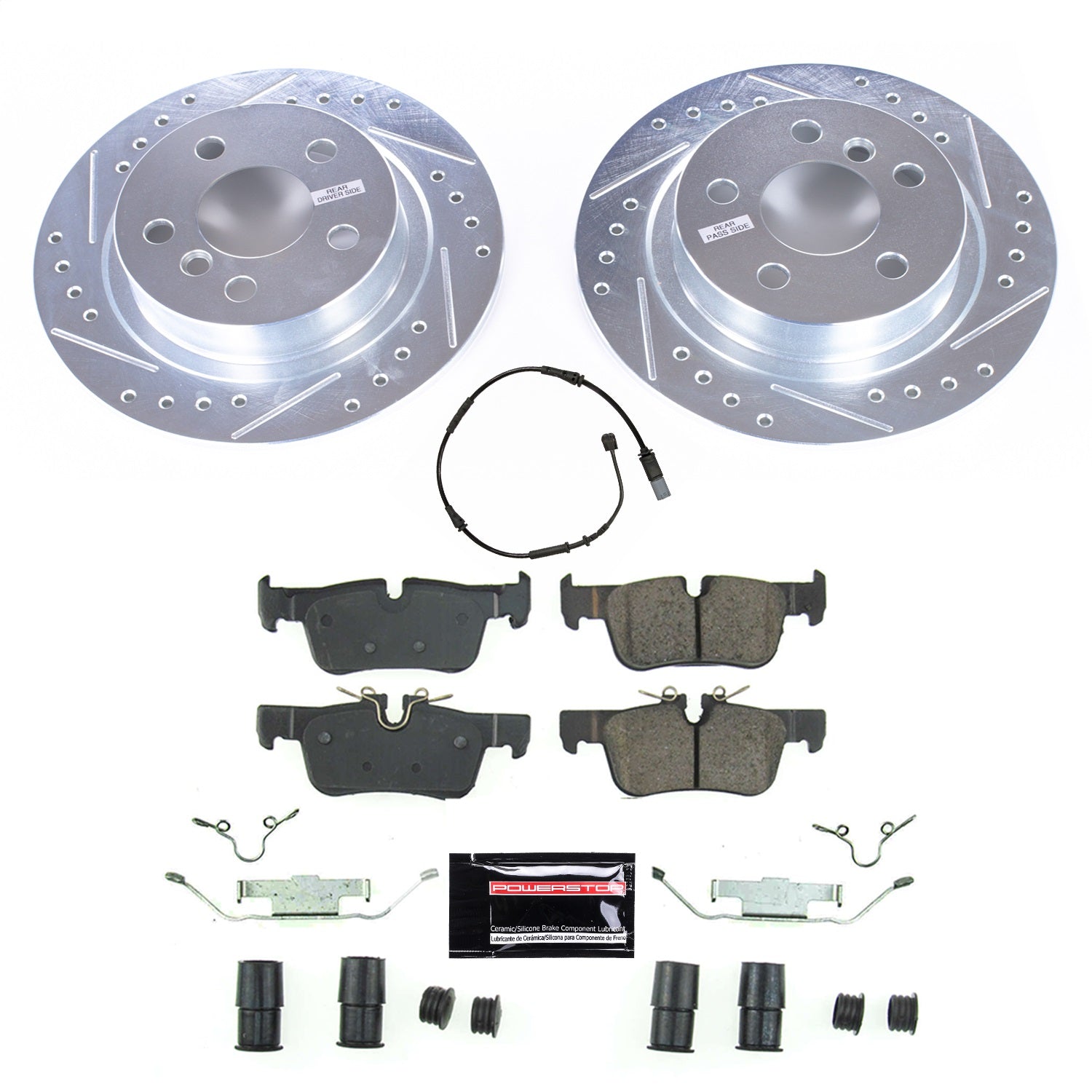 PowerStop Rear Z23 Evolution Sport Brake Kit | Mini Cooper Clubman (16-18) (K8111)