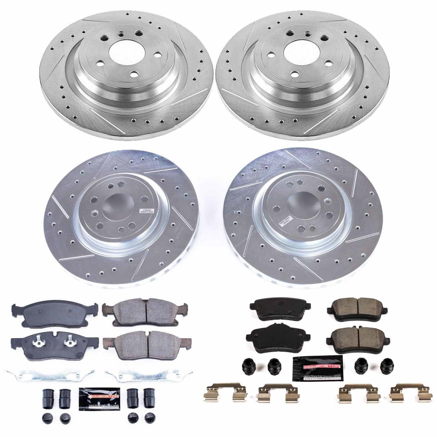 PowerStop Front & Rear Z23 Evolution Sport Brake Kit | Mercedes-Benz GLE350 (18) (K8115)