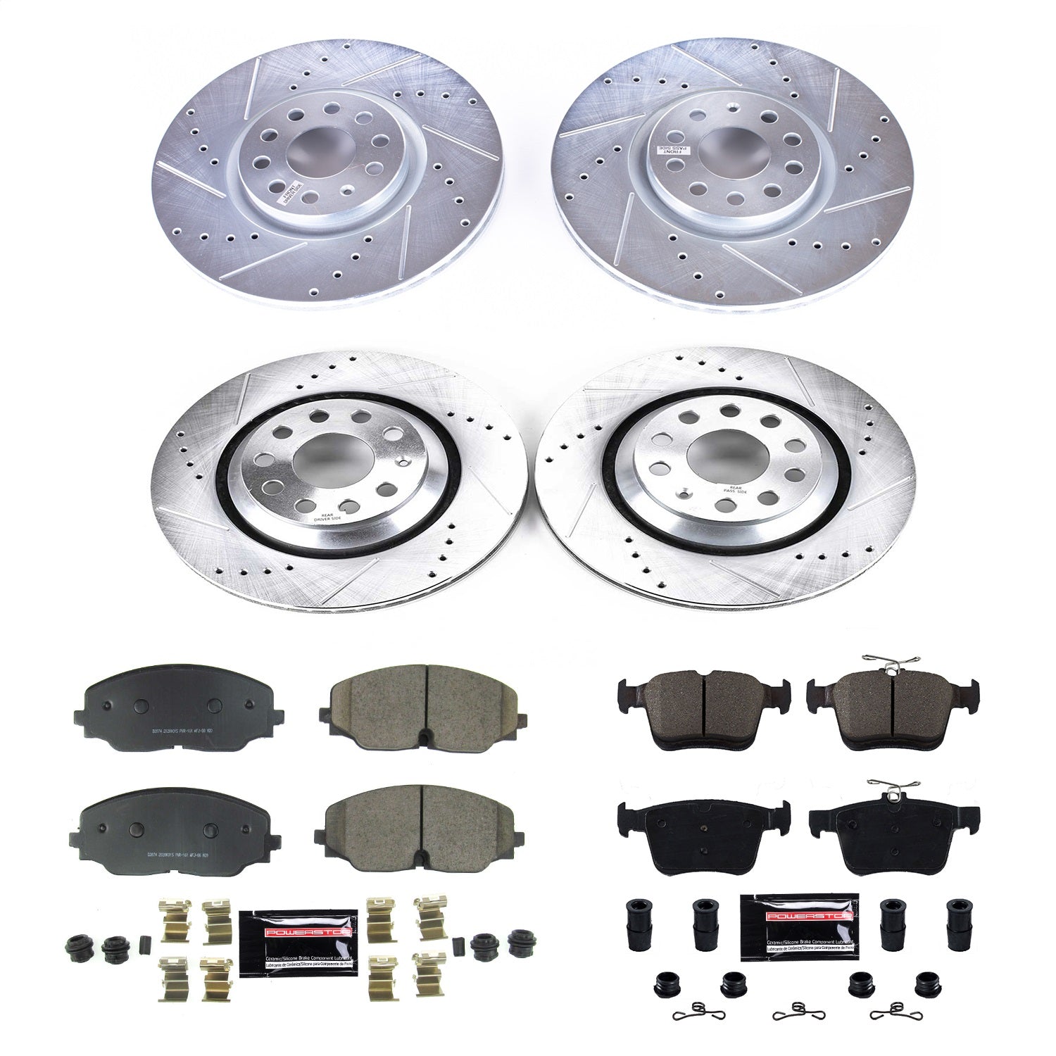 PowerStop Front & Rear Z23 Evolution Sport Brake Kit | Volkswagen Atlas (18) (K8118)