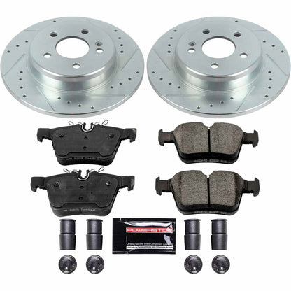 PowerStop Rear Z23 Evolution Sport Brake Kit | Mercedes-Benz C300 (17-18) (K8152)