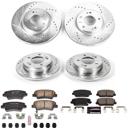 PowerStop Front & Rear Z23 Evolution Sport Brake Kit | Kia Forte5 (18) (K8162)