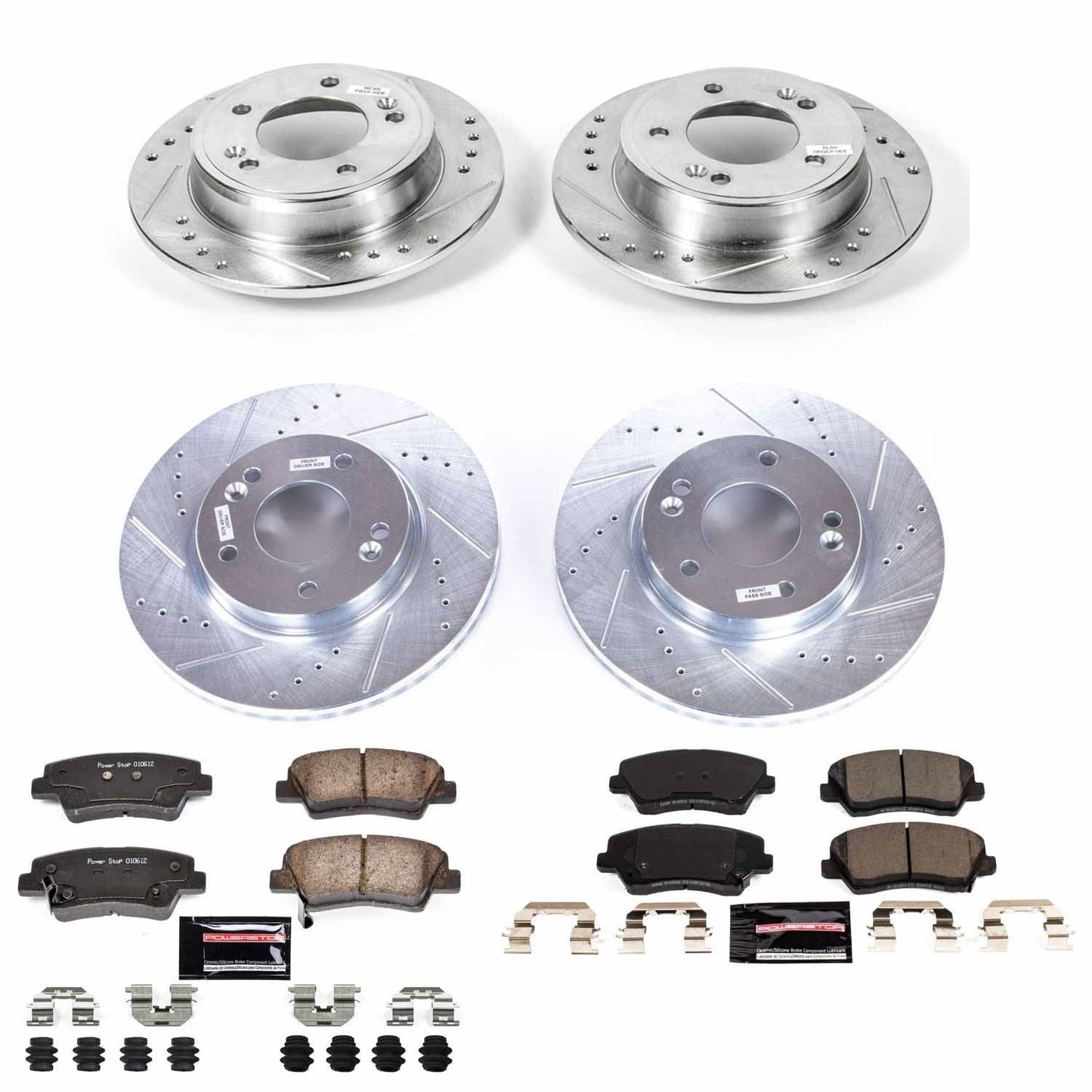 PowerStop Front & Rear Z23 Evolution Sport Brake Kit | Kia Forte5 (18) (K8163)
