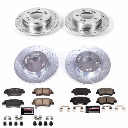 PowerStop Front & Rear Z23 Evolution Sport Brake Kit | Kia Forte5 (18) (K8163)