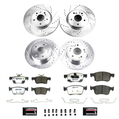 PowerStop Z26 Street Front and Rear Brake Kit | Honda Accord (18-22) (K8166-26)