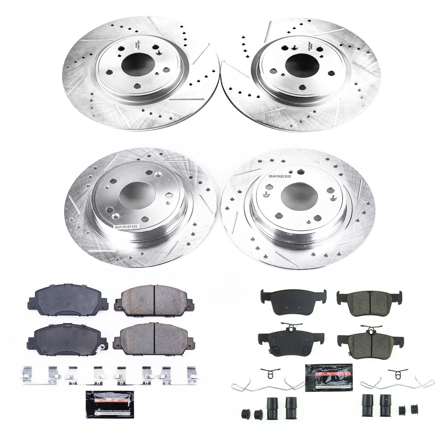 PowerStop Front & Rear Z23 Evolution Sport Brake Kit | Honda Accord (18-19) (K8166)