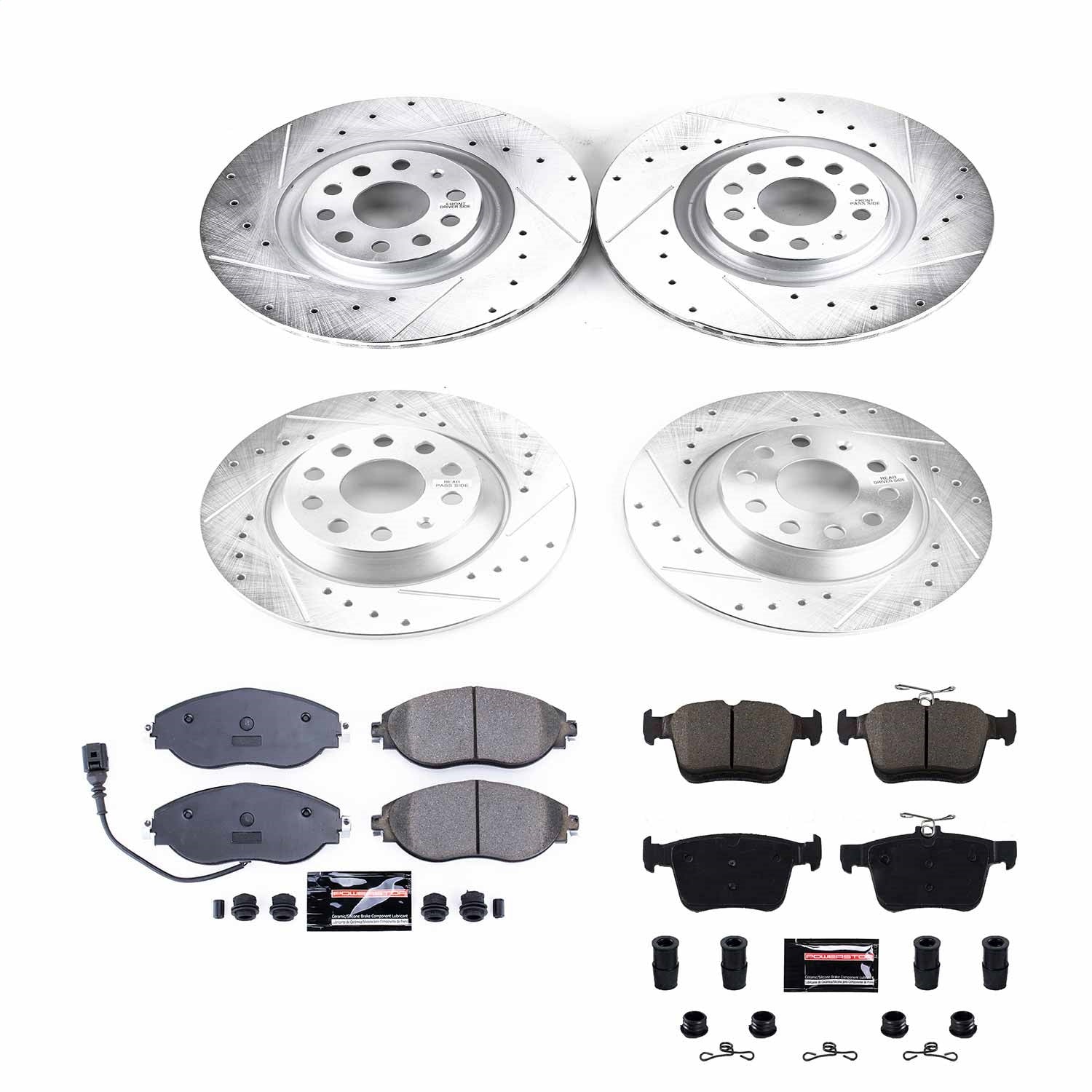 PowerStop Front & Rear Z23 Evolution Sport Brake Kit | Volkswagen Tiguan (18-19) (K8168)