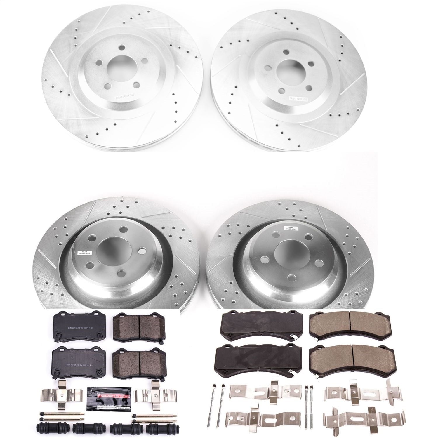 PowerStop Front & Rear Z23 Evolution Brake Kit | Dodge Challenger (15-20) (K8170)
