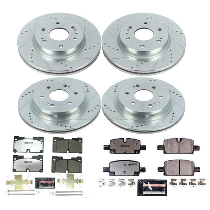 PowerStop Front & Rear Z36 Truck & Tow Brake Kit | Chevrolet Silverado 1500 (19) (K8171-36)