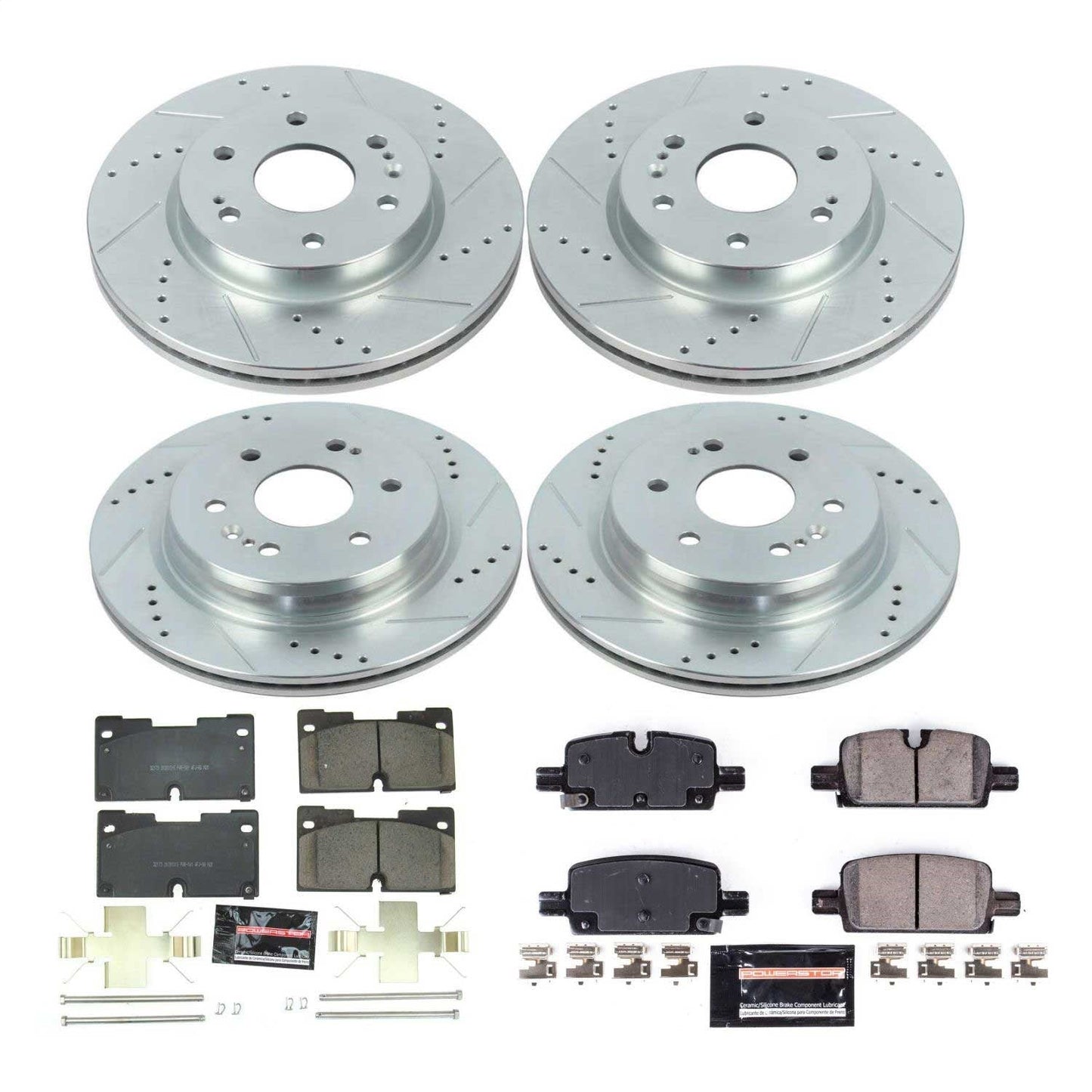 PowerStop Front & Rear Z23 Evolution Sport Brake Kit | Chevrolet Silverado 1500 (19) (K8171)