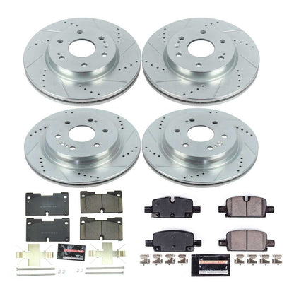 PowerStop Front & Rear Z23 Evolution Sport Brake Kit | Chevrolet Silverado 1500 (19) (K8171)