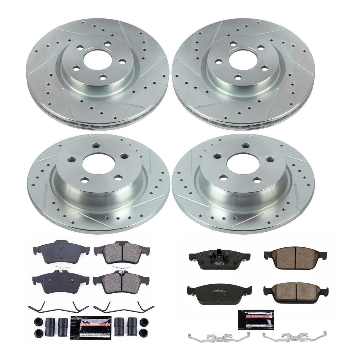 PowerStop Front & Rear Z23 Evolution Sport Brake Kit | Ford Transit Connect (18-19) (K8174)