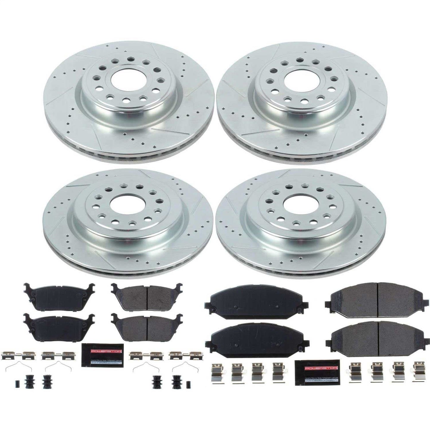 PowerStop Front & Rear Z23 Evolution Brake Kit | Ram 1500 (19-22) (K8182)