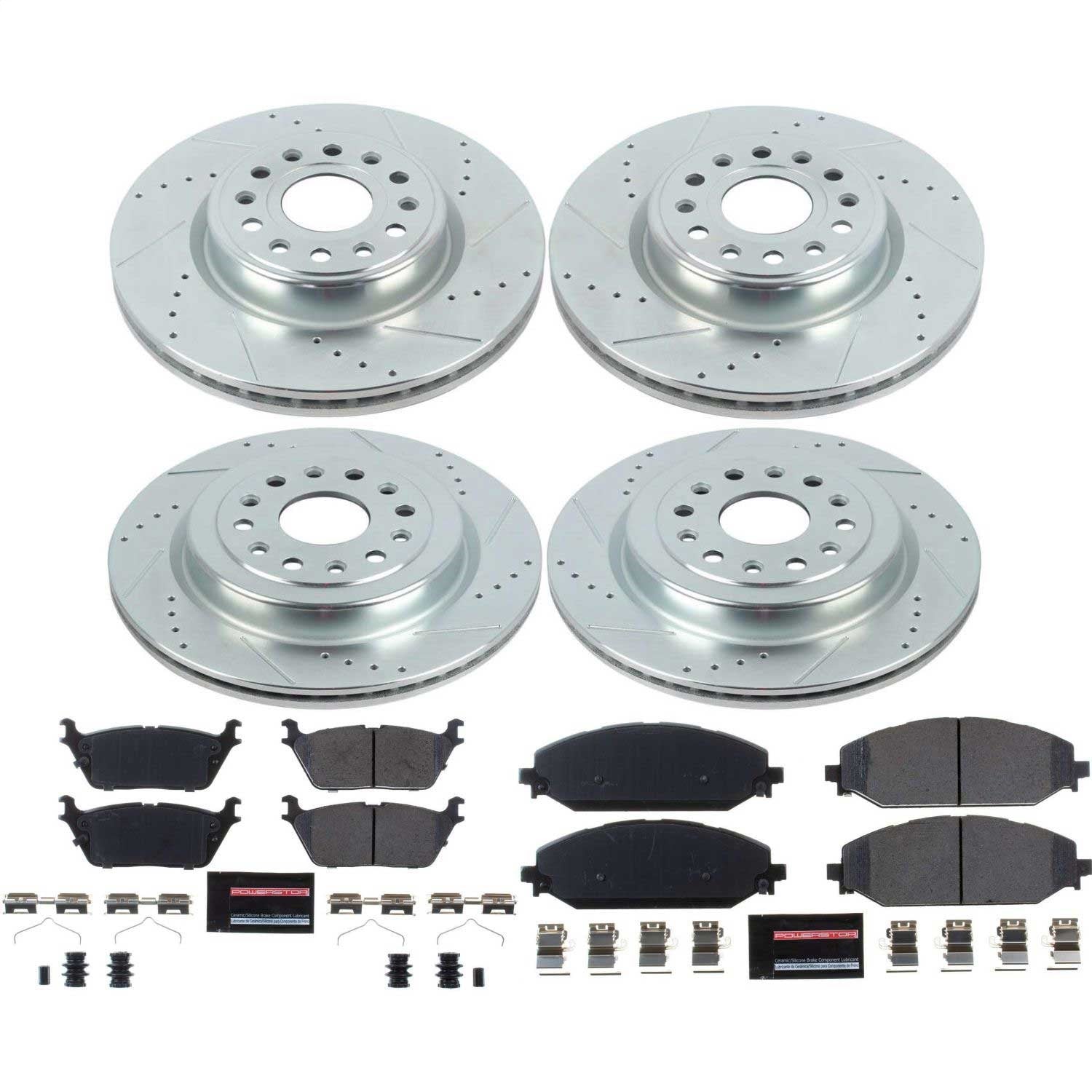 PowerStop Front & Rear Z23 Evolution Brake Kit | Ram 1500 (19-22) (K8182)