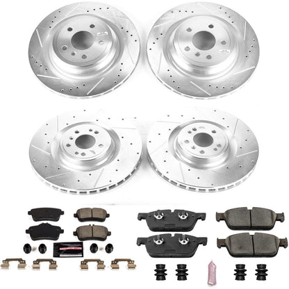 PowerStop Front & Rear Z23 Evolution Brake Kit | Mercedes-Benz GLE550e (16-18) (K8191)
