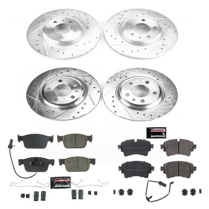 PowerStop Z23 Evolution Sport Front & Rear Brake Kit | Audi A4 (19) (K8197)