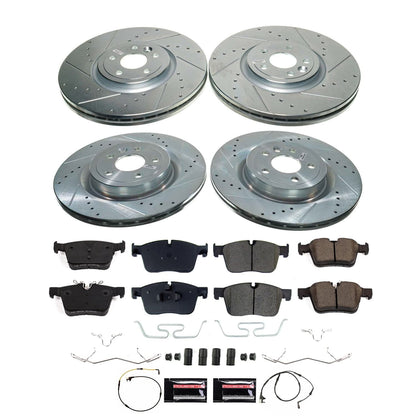 PowerStop Z23 Evolution Front and Rear Brake Kit | Land Rover Range Rover Velar (18-20) (K8210)