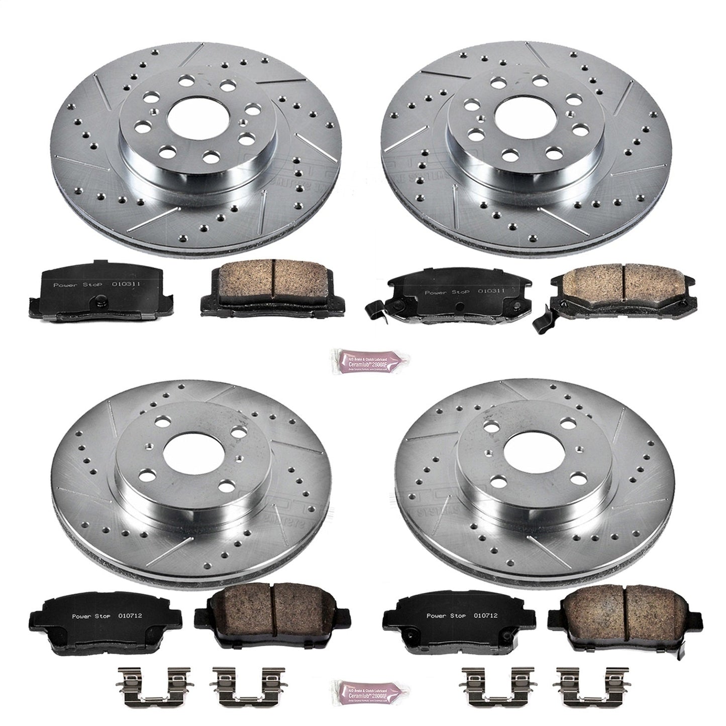 PowerStop Front & Rear Z23 Evolution Sport Brake Kit | Toyota MR2 Spyder (00-05) (K822)