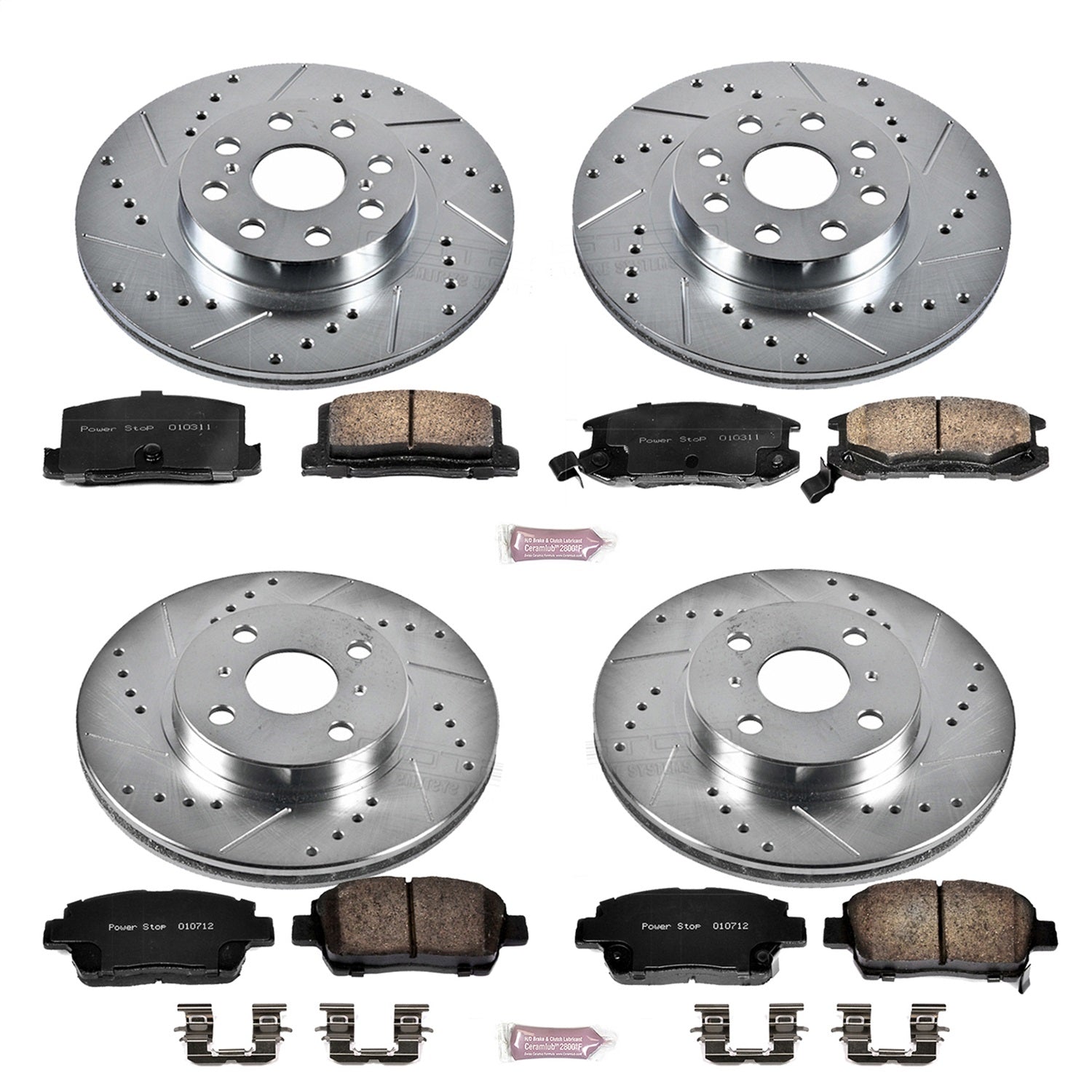 PowerStop Front & Rear Z23 Evolution Sport Brake Kit | Toyota MR2 Spyder (00-05) (K822)